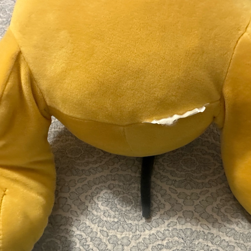 Disney Plush Yellow and Black Pluto Toy - Picture 12 of 14